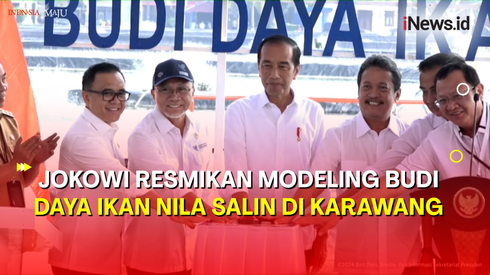 Pagi Ini, Presiden Jokowi Resmikan Modeling Budi Daya Ikan Nila Salin di Karawang