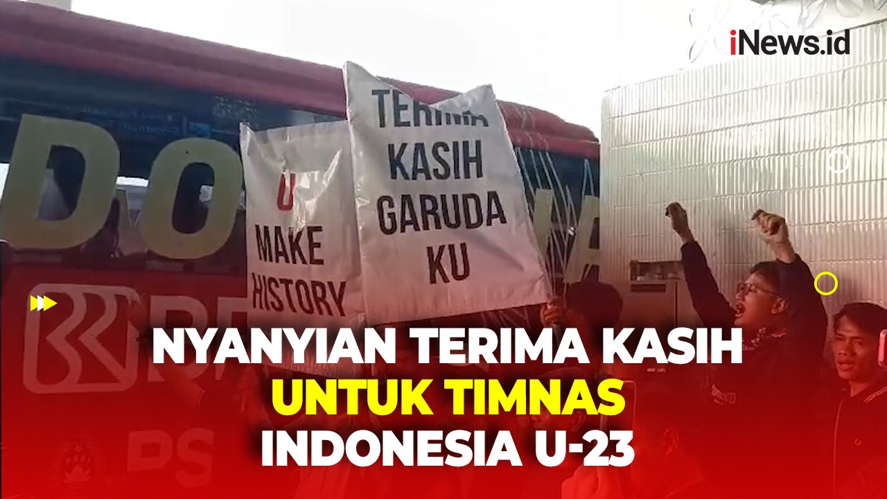 Iringi Kedatangan Skuad Garuda Muda, Suporter Lantunkan Nyanyian Terima Kasih untuk Timnas Indonesia U-23