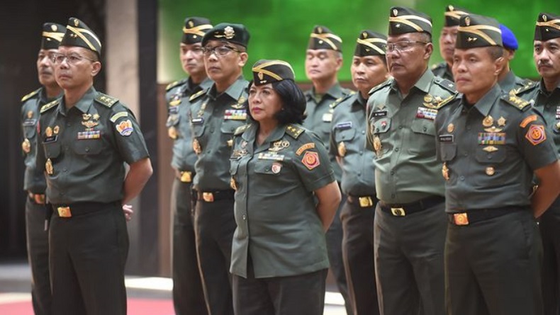 46 Pati TNI AD Naik Pangkat, Salah Satunya Mayjen Kowad Pertama Dian Andriani