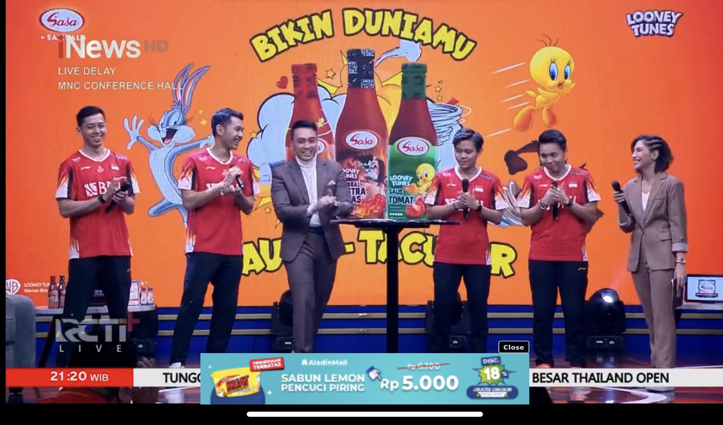 iNewsTV Beri Bonus ke Tim Bulu Tangkis Indonesia Berkat Prestasi di Thomas dan Uber Cup 2024