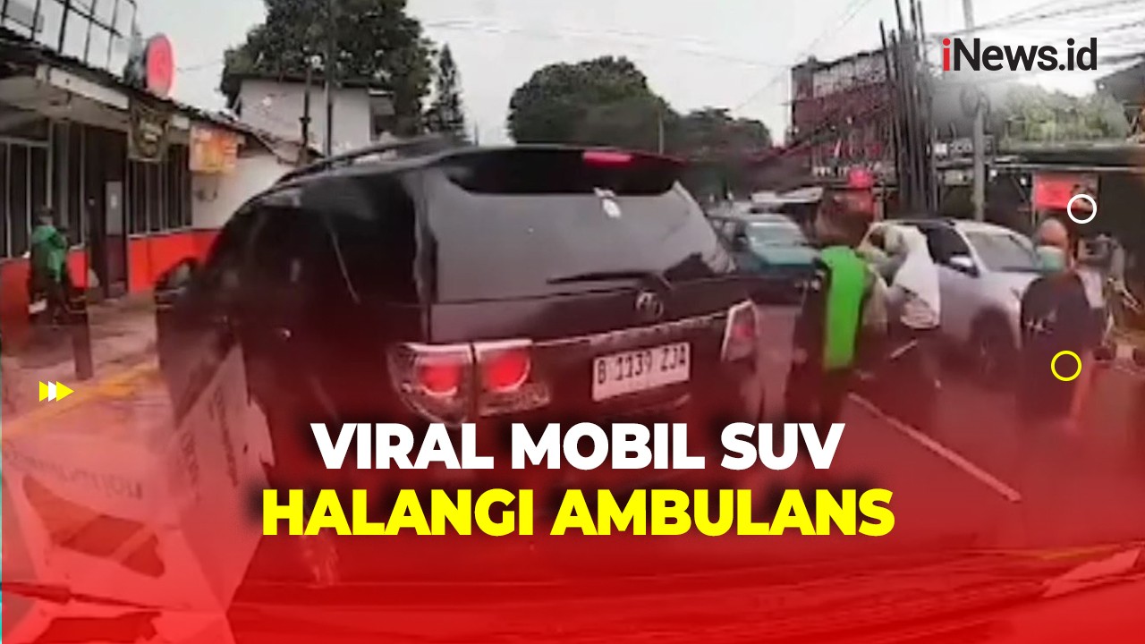 Viral Mobil SUV Halangi Ambulans di Depok, Polisi Kantongi Identitas Pengendara