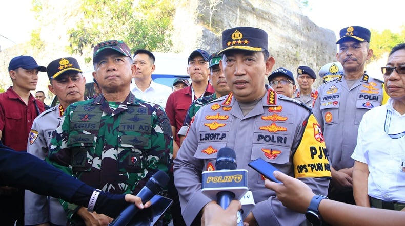 Kapolri dan Panglima TNI Cek Kesiapan Venue KTT WWF di GWK Bali