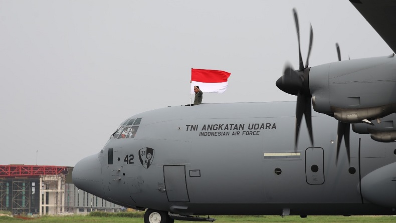 Lengkap, Pesawat Super Hercules C-130J-30 Pesanan Kelima Tiba di Indonesia