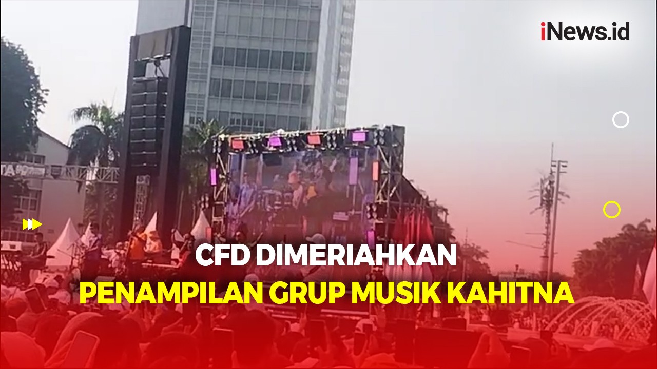 Meriahkan HUT Kota Jakarta ke-497, Grup Musik Kahitna Sukses Hibur Ribuan Warga di Bundaran HI 