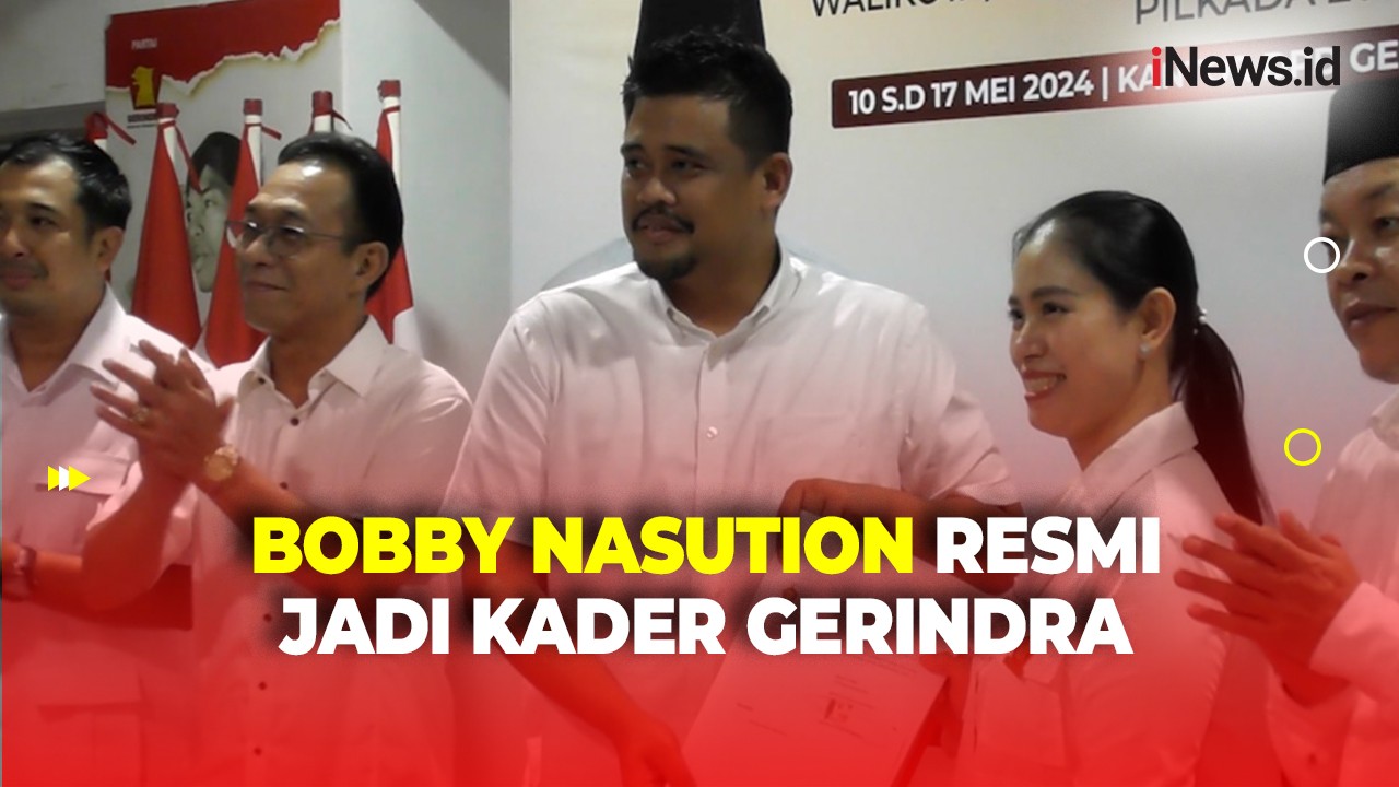 Bobby Nasution Daftar Bacagub Sumut usai Resmi Jadi Kader Partai Gerindra