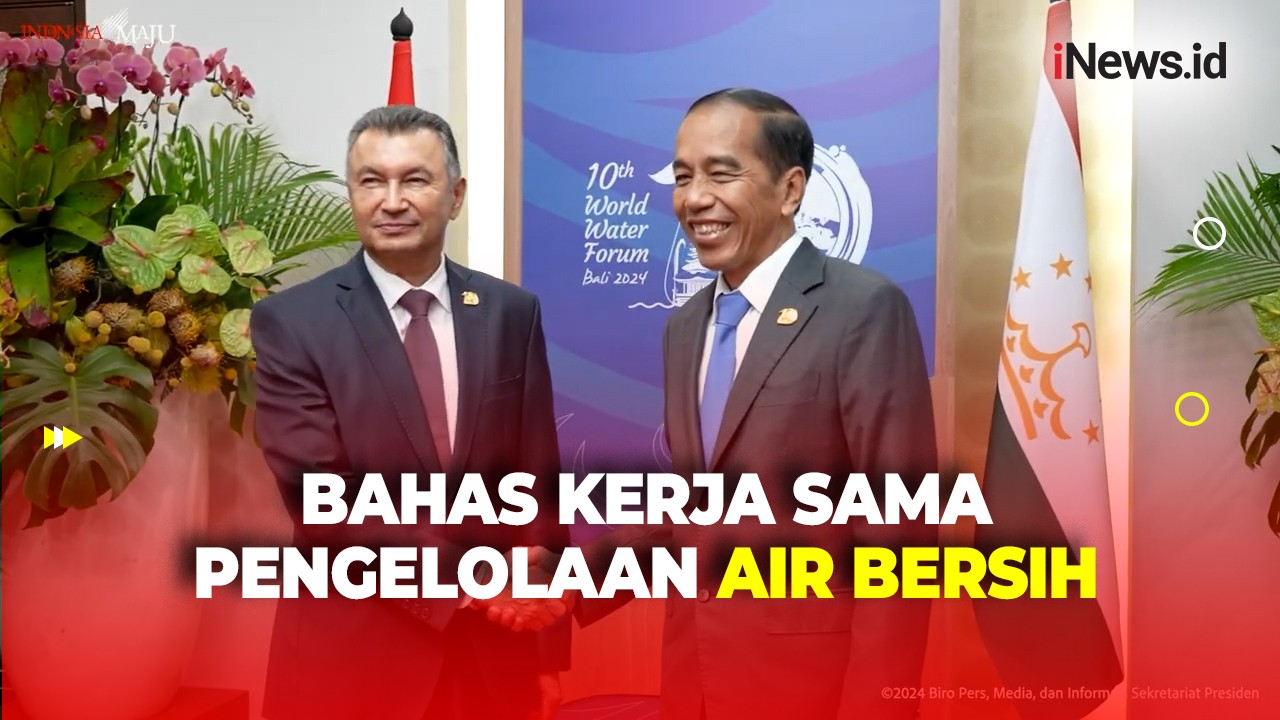 Bertemu di Bali, Jokowi Bahas Kerja Sama Pengelolaan Air Bersih dengan PM Tajikistan