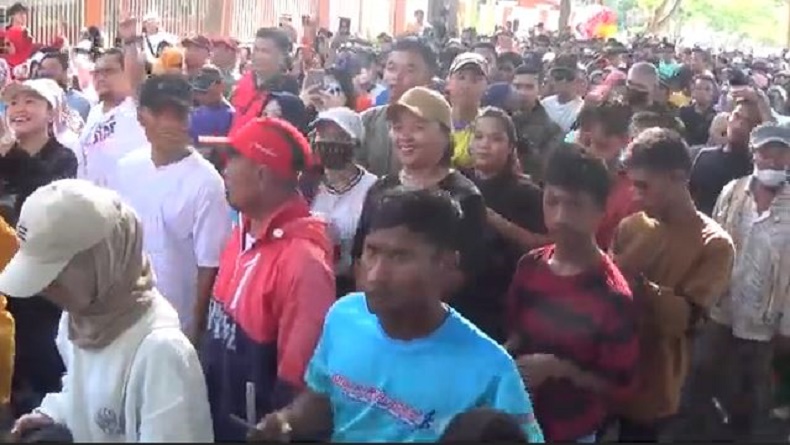 Kemeriahan Fun Walk Sanggamipa, Digelar Partai Perindo Sulteng di Palu