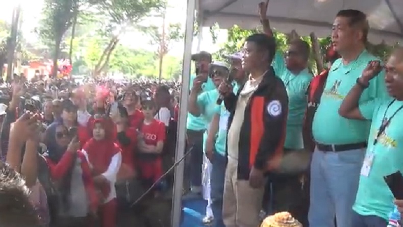 Gubernur Sulteng Lepas Peserta Fun Walk Perindo di Palu