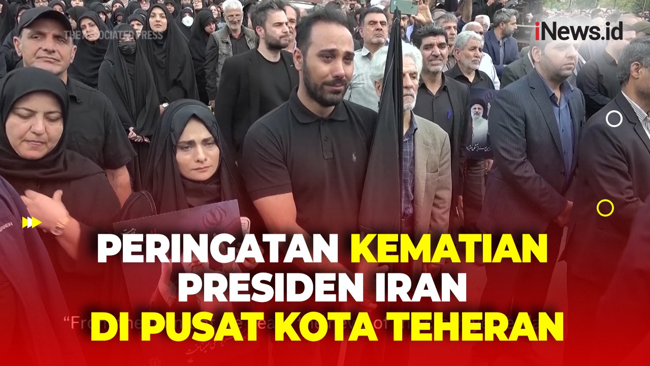 Ratusan Warga Berduka atas Kematian Presiden dan Menlu Iran