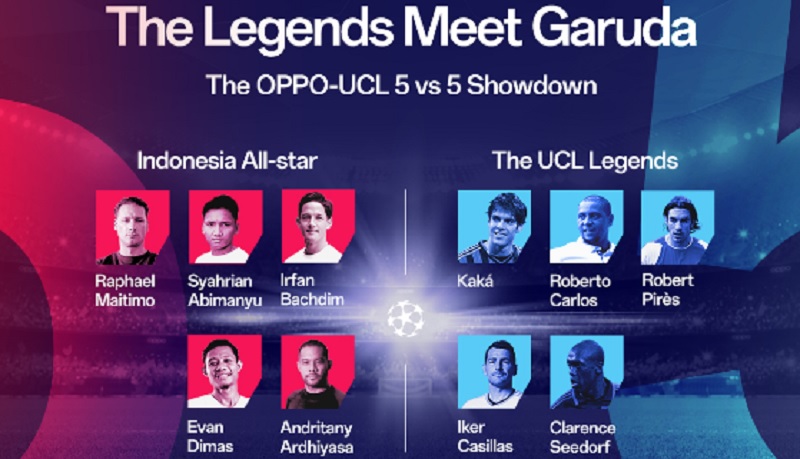 Mantap! 5 Pesepak Bola Indonesia Vs 5 Legenda Liga Champions: Evan Dimas Dkk Lawan Kaka dan Casillas