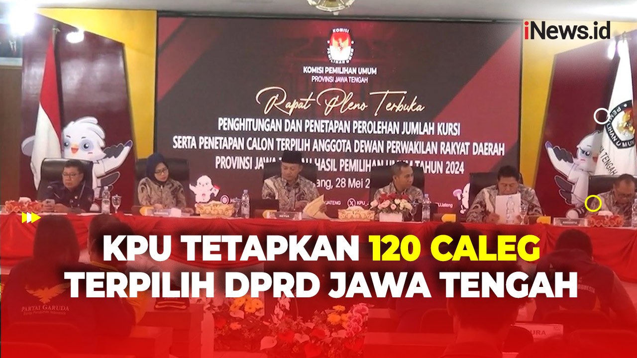 Tok! KPU Tetapkan 120 Caleg Terpilih DPRD Jawa Tengah, PDIP Raih Kursi Terbanyak