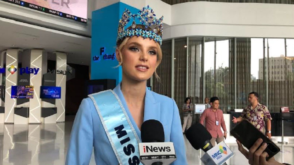 Diajak Berkeliling MNC Media, Miss World 2023 Krystyna Pyszkova: Ini Kehormatan untuk Saya
