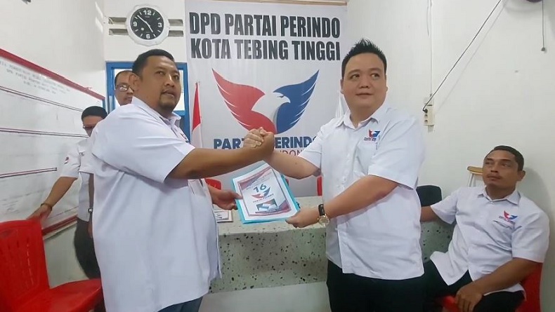 Partai Perindo Tebingtinggi Apresiasi Kadernya Anthony Cahyadi Maju Bakal Calon Wawali