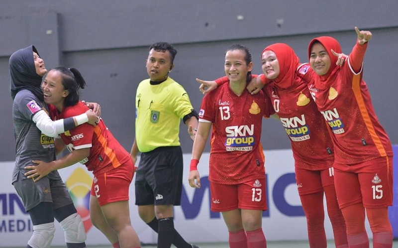 Hasil Liga Futsal Profesional Putri : Kebumen Angels Bantai Netic Ladies FC
