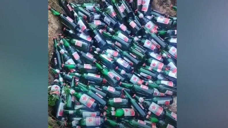 Truk Ekspedisi Terjun ke Jurang di Buton, Botol Miras Tumpah Berserakan