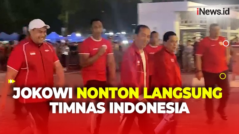 Presiden Jokowi Beri Dukungan ke Timnas, Nonton Langsung Indonesia Vs Filipina di GBK