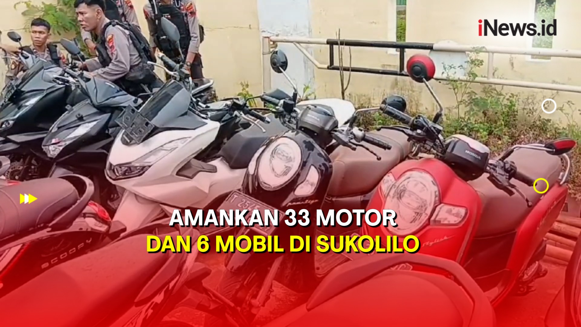 Razia Besar-besaran, Polisi Amankan 33 Motor dan 6 Mobil Diduga Bodong di Sukolilo Pati