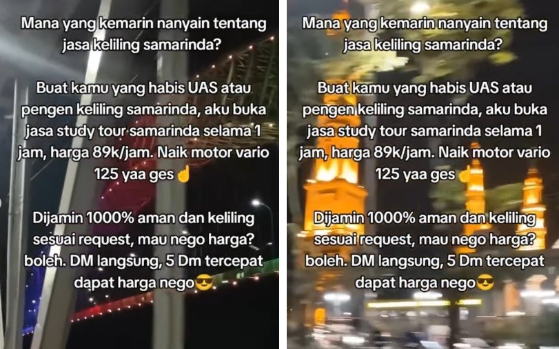 Viral Pria Buka Jasa Keliling Kota Rp89.000 per Jam Naik Motor, Netizen: Kalau Keliling Dunia Berapa?