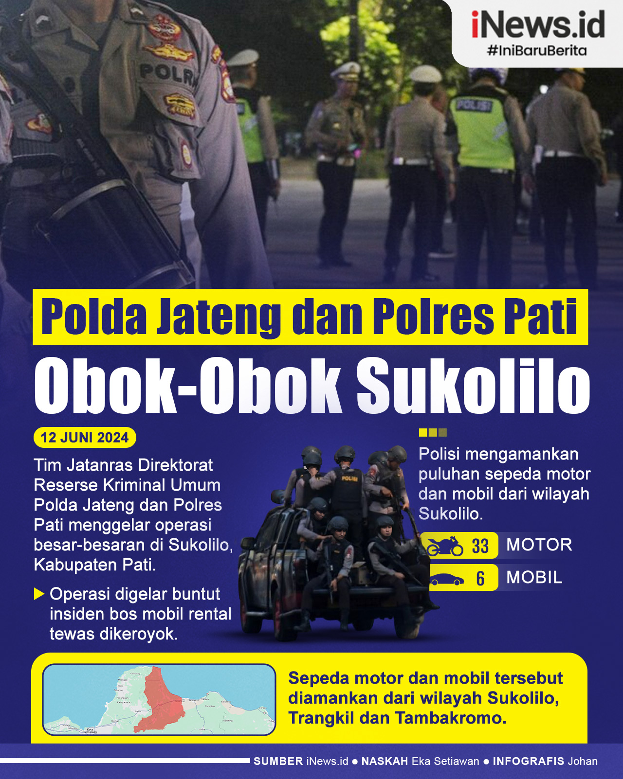 Infografis Polisi Obok-Obok Sukolilo Pati Buntut Bos Mobil Rental Tewas Dikeroyok