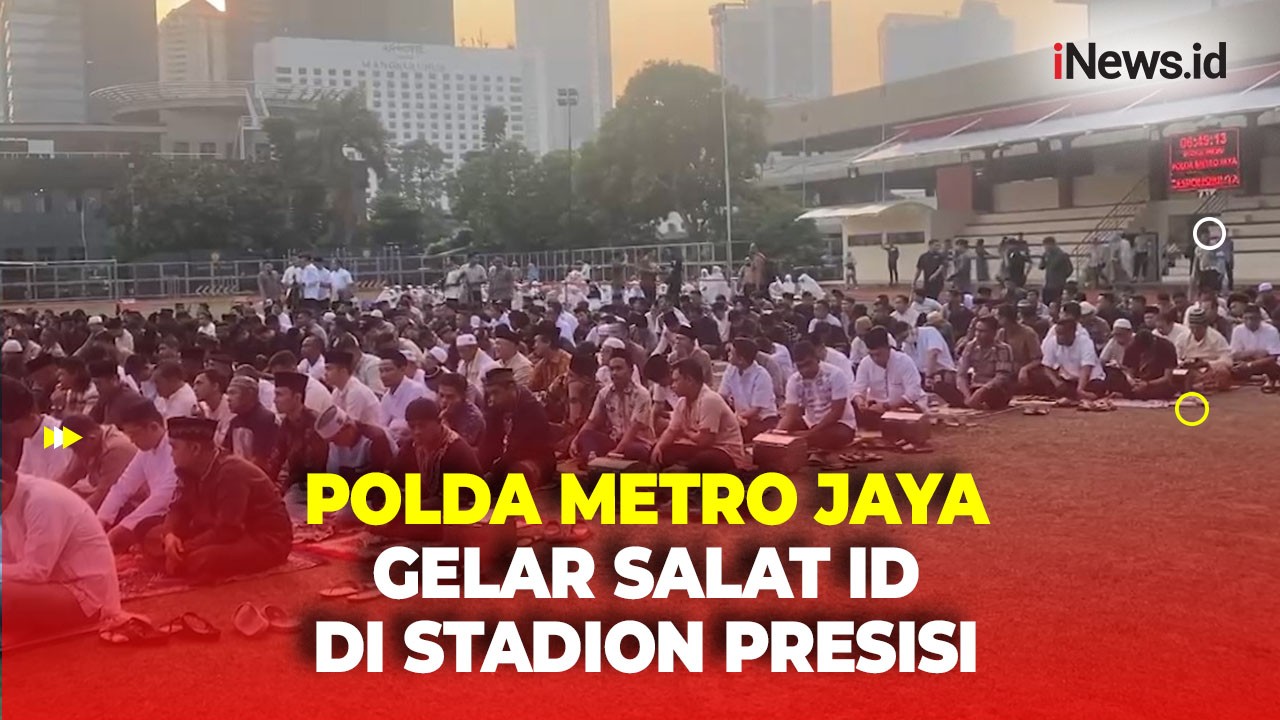 Ribuan Polisi Gelar Salat Iduladha di Stadion Presisi, Hadir Irjen Pol Karyoto