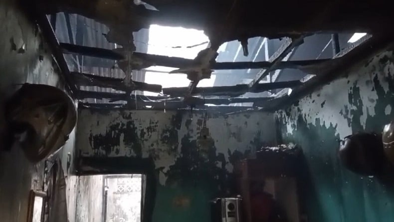Kebakaran di Ciracas Jaktim, 4 Kontrakan Ludes Dilahap Si Jago Merah