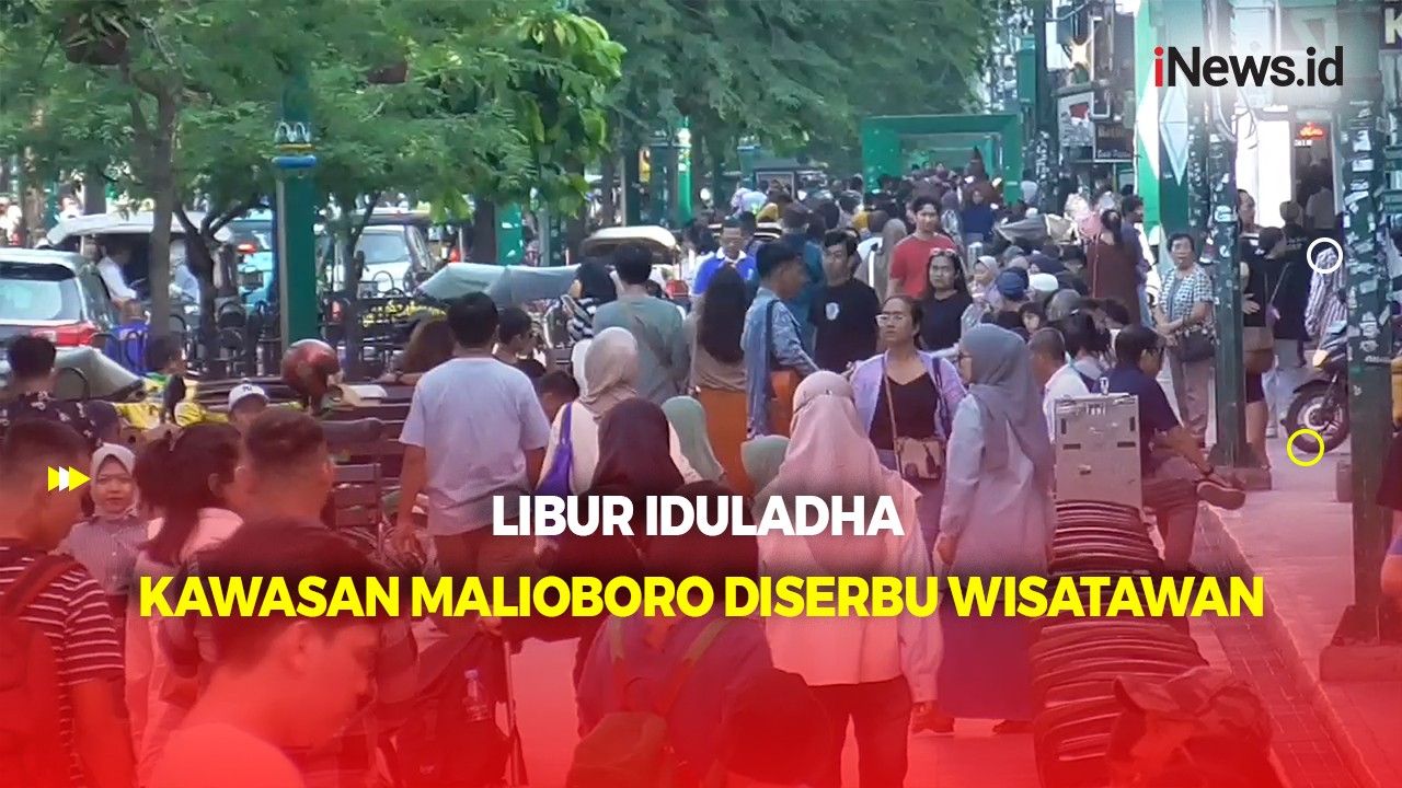 Ribuan Wisatawan Padati Kawasan Malioboro Yogyakarta saat Libur Iduladha