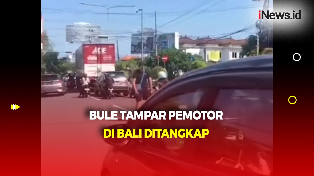 Viral! Bule Asal Jerman Tampar Pemotor di Bali Berujung Ditangkap 