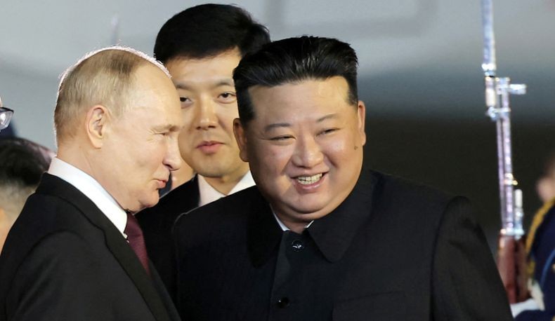 Potret Keakraban Vladimir Putin dan Kim Jong Un, Naik Limusin Bersama