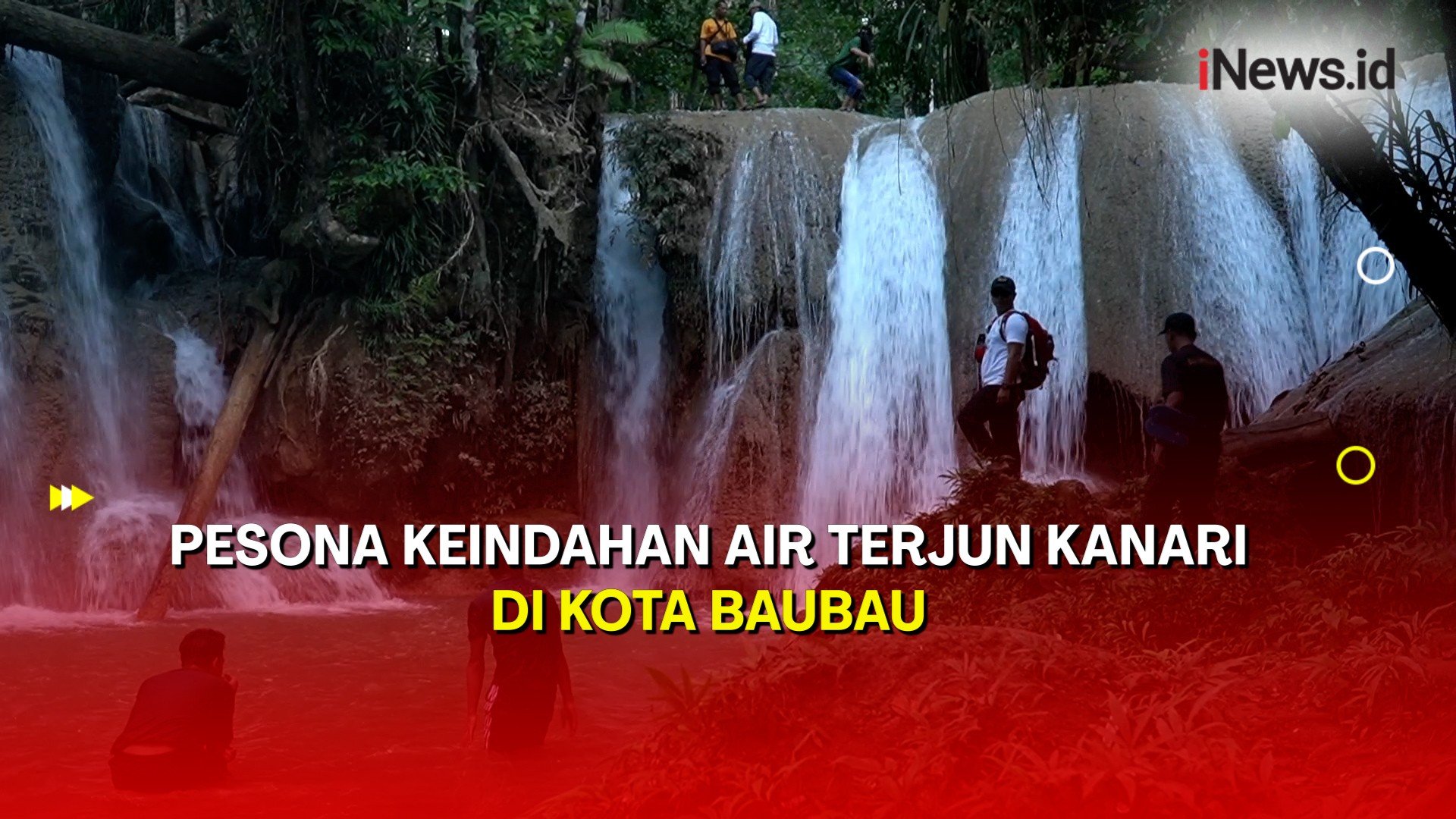 Melihat Pesona Keindahan Air Terjun Kanari di Kota Baubau Sulteng 