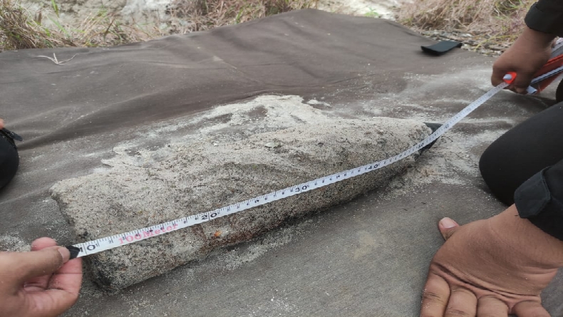 Geger, Warga Temukan Mortir Kapal Perang di Perairan Teluk Dalam Belitung