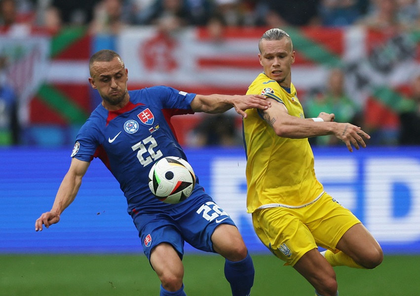 Hasil Euro 2024: Tampil Menyerang! Slovakia Unggul 1-0 Lawan Ukraina di Babak Pertama
