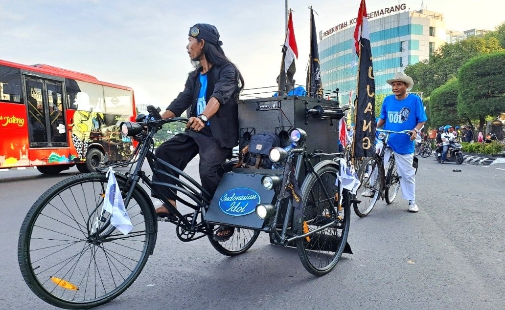 Komunitas Sepeda Tua Gowes Ajak Warga Semarang Ikut Audisi Indonesian Idol