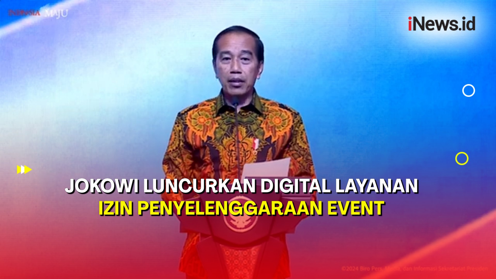 Presiden Jokowi Luncurkan Layanan Permudah Izin Acara Musik dan Ekonomi Kreatif