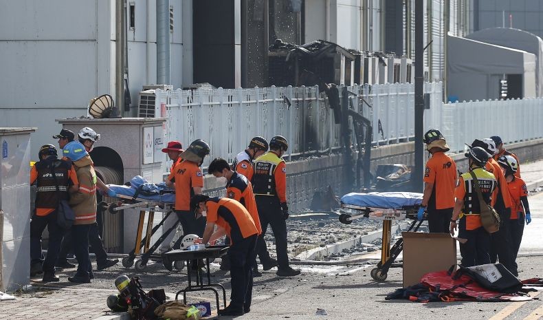  Kebakaran Pabrik Baterai Lithium di Korsel Tewaskan 22 Orang termasuk 18 Pekerja asal China