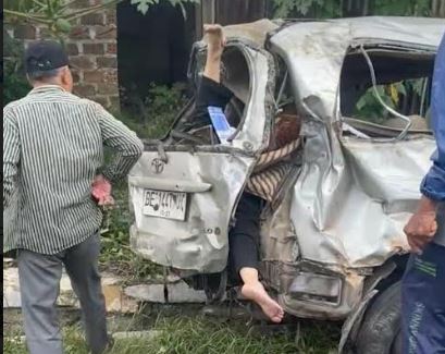 Kecelakaan Kijang Innova Tertabrak Kereta Api di Lampung Selatan, 1 Tewas 2 Luka