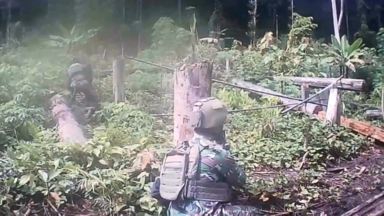 Mencekam! Baku Tembak Pasukan TNI dengan OPM dalam Hutan di Maybrat Papua Barat Daya