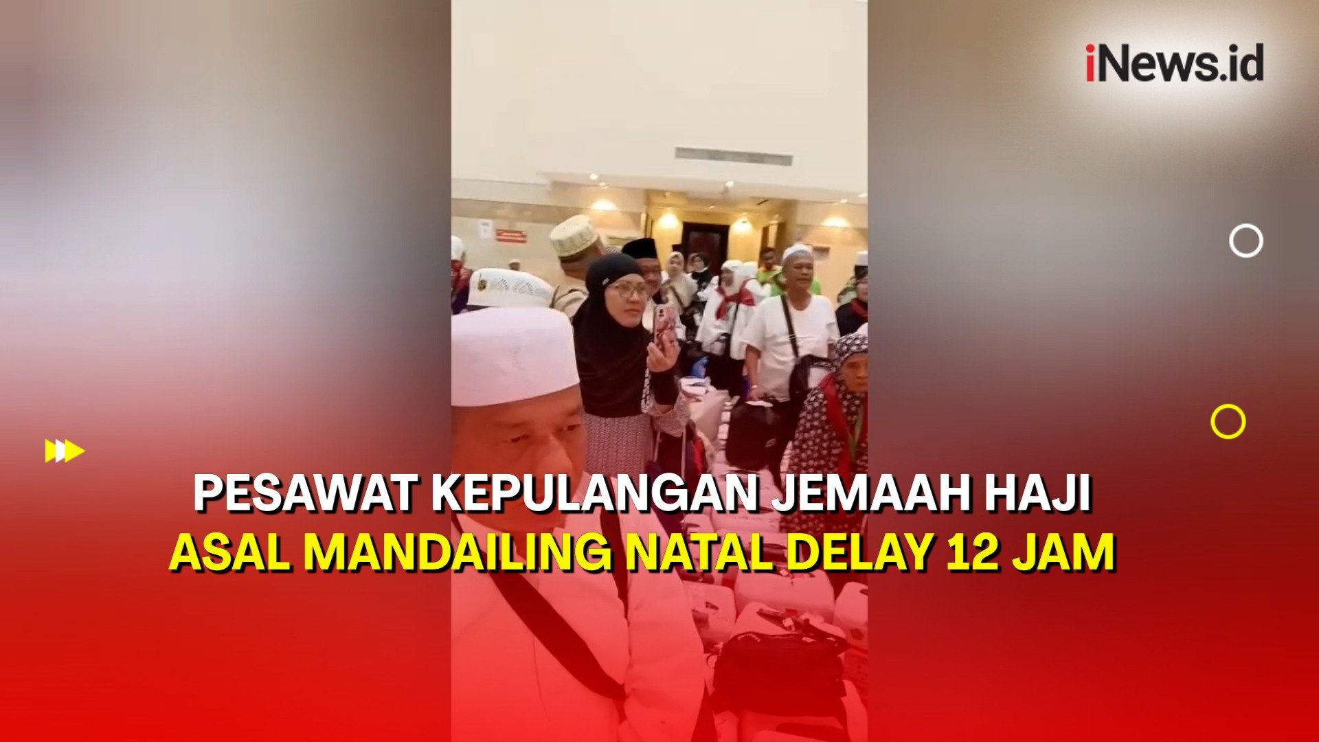 Jemaah Haji Asal Mandaling Natal Terlantar Imbas Pesawat Delay 12 Jam 