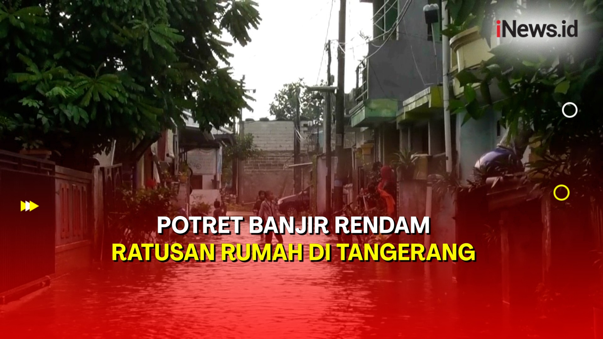 Tangerang Diguyur Hujan Deras, Ratusan Rumah Terendam Banjir 