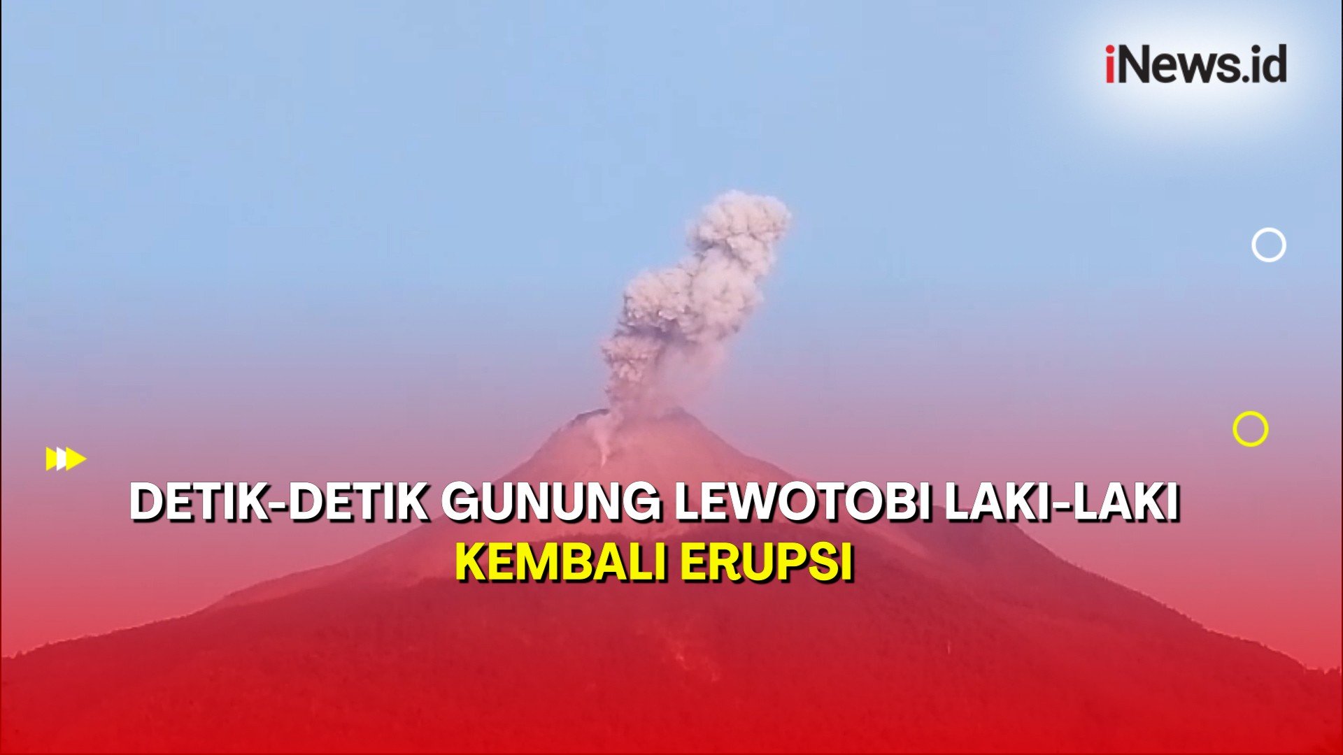 Gunung Lewotobi Laki-Laki Kembali Erupsi, Semburkan Abu Vulkanik 700 Meter 