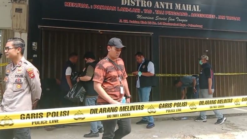 Palembang Geger, Pegawai Koperasi Ditemukan Tewas Dicor di Halaman Belakang Toko Pakaian
