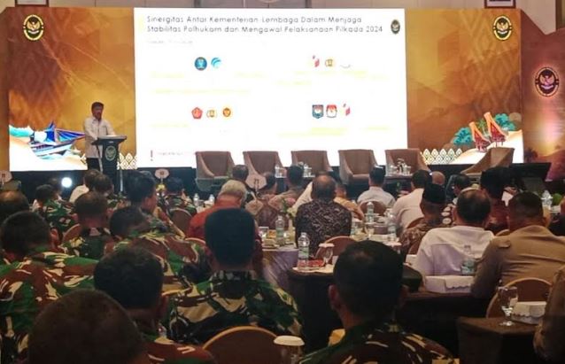 Pimpin Rakor Pilkada 2024 di Makassar, Menko Polhukam Minta TNI-Polri Jaga Netralitas