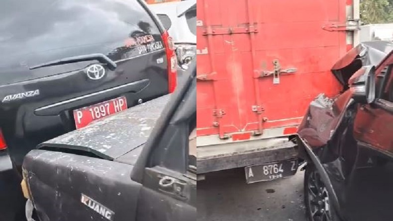 5 Kendaraan Tabrakan Beruntun di Jember, Dipicu Mobil Pelat Merah Berhenti Mendadak
