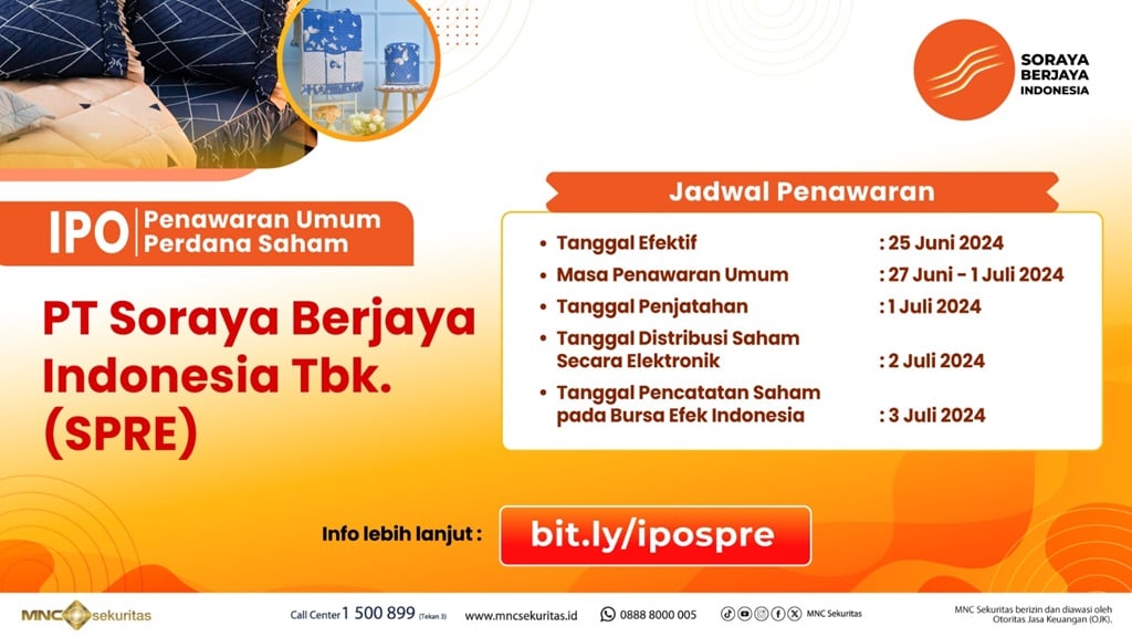 Soraya Berjaya Indonesia Siap IPO, Tawar Harga di Level Rp125 per Saham