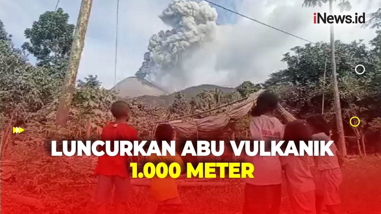 Erupsi Gunung Lewotobi Laki-Laki Luncurkan Abu Vulkanik 1.000 Meter