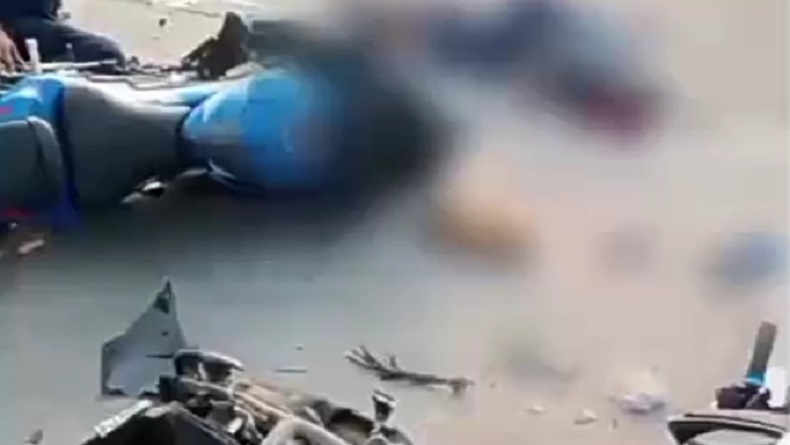 2 Motor Kecelakaan Adu Banteng di Cikarang Bekasi, 1 Tewas