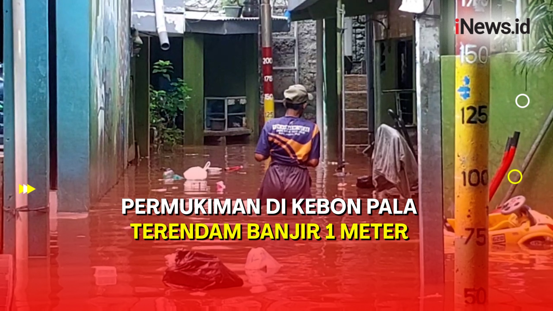 Dapat Kiriman Air dari Bogor, Permukiman di Kebon Pala Jakarta Timur Terendam Banjir 1 Meter 