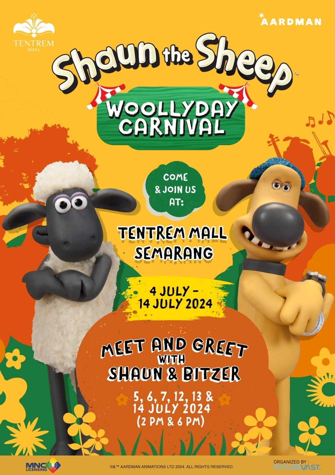 Shaun The Sheep Woollyday Carnival Hadir di Semarang, Liburan Jadi Lebih Seru