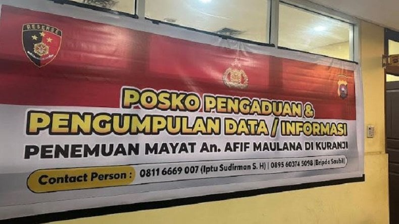 Polda Sumbar Buka Hotline Pengaduan terkait Kematian Remaja Afif Maulana di Padang