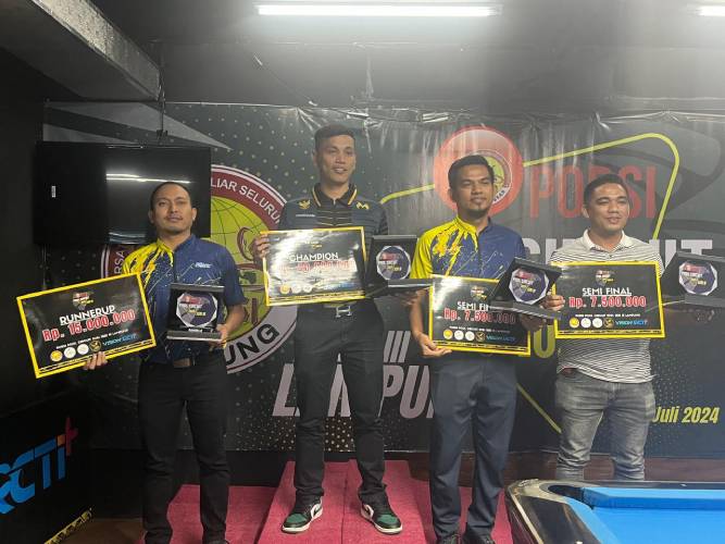 Para Juara POBSI Pool Circuit Seri 3 Lampung Berpotensi Wakili Indonesia di Event Internasional