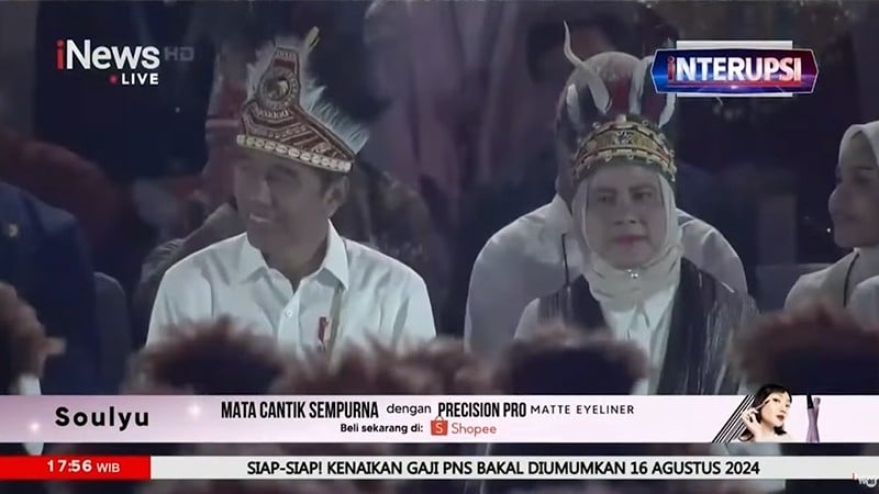 Hadiri Puncak Hari Anak Nasional, Presiden Jokowi dan Iriana Gelar Kuis ke Anak Papua